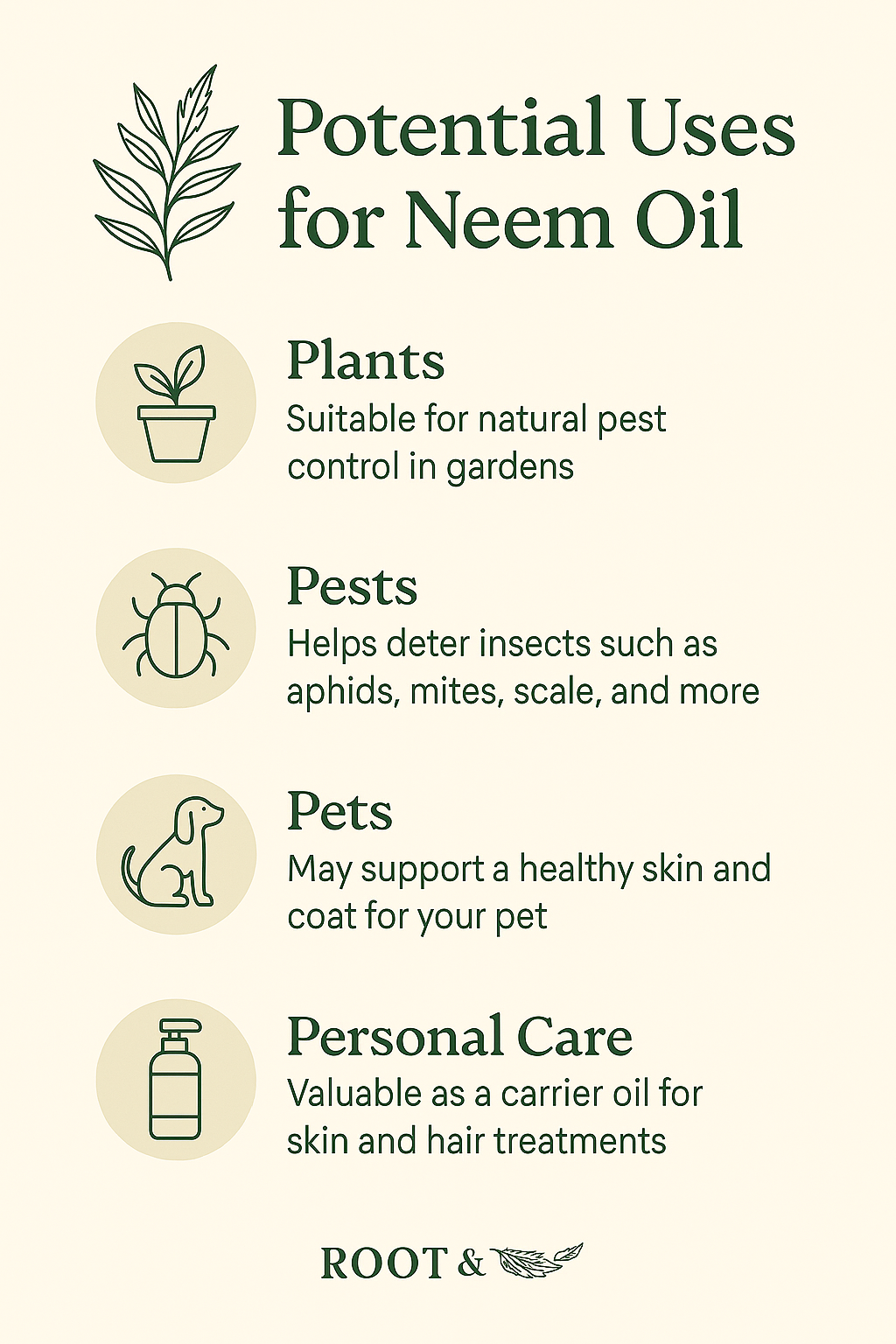 Neem Oil 2oz – Natural Skin & Scalp Support | Pure Herbal Carrier Oil