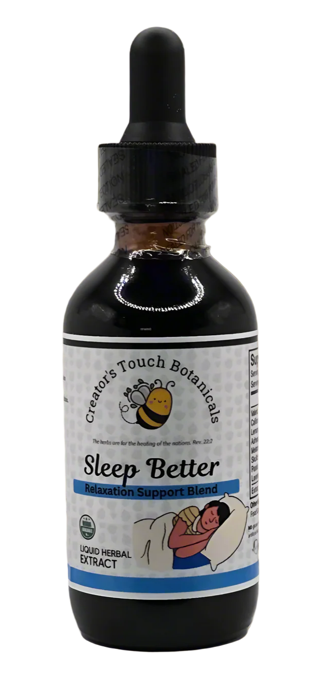 Sleep Better Support Blend 2oz - Melatonin 20mg L-Theanine 200mg Valerian Root |