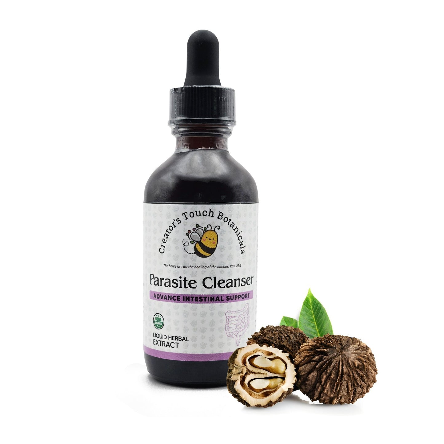 Parasite Cleanse Detox Kit – Alcohol based Tincture + Binder Capsules | 1oz + 60 ct Binder