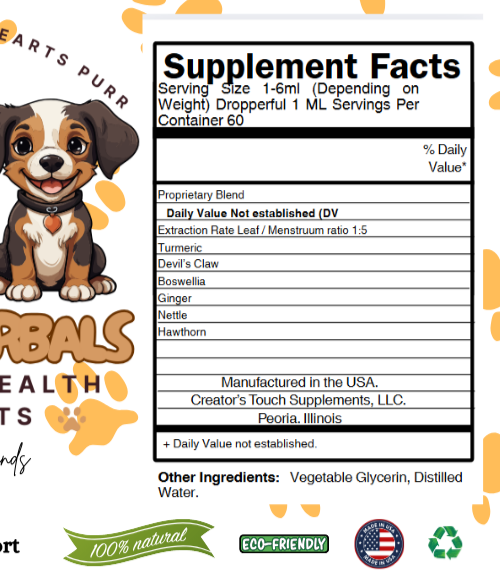 FlexiPaws-Dog Mobility Support Herbal Blend-Achy Joints Natural Relief