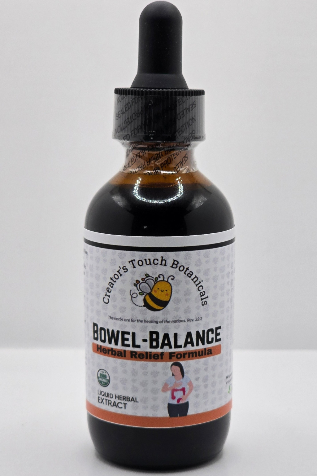 Bowel Balance Constipation Relief Drops – Herbal Digestive Support Tincture, 2oz