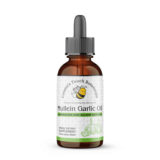Mullein & Garlic Ear Oil – Herbal Support for Ear Discomfort | Creator’s Touch Botanicals