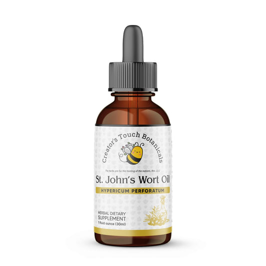 St. John’s Wort Oil – 1 fl oz (30ml) Macerated Extract for Skin, Hair & Emotional Balance | Creator’s Touch Botanicals