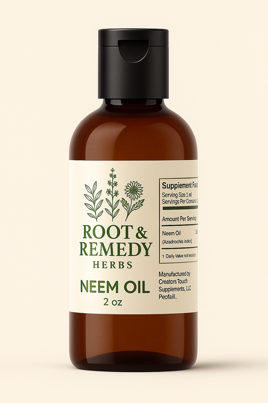Neem Oil 2oz – Natural Skin & Scalp Support | Pure Herbal Carrier Oil