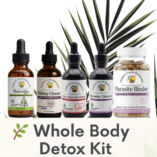 Whole Body Detox Kit – Parasite, Liver, Kidney & Heavy Metals Cleanse – 4 x 2oz