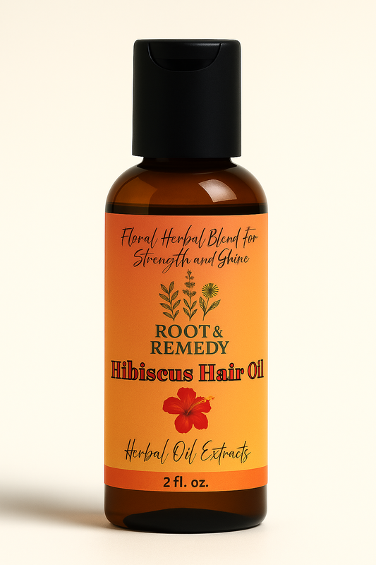 Hibiscus Hair Oil 2oz – Strengthens, Adds Shine & Nourishes | Root & Remedy