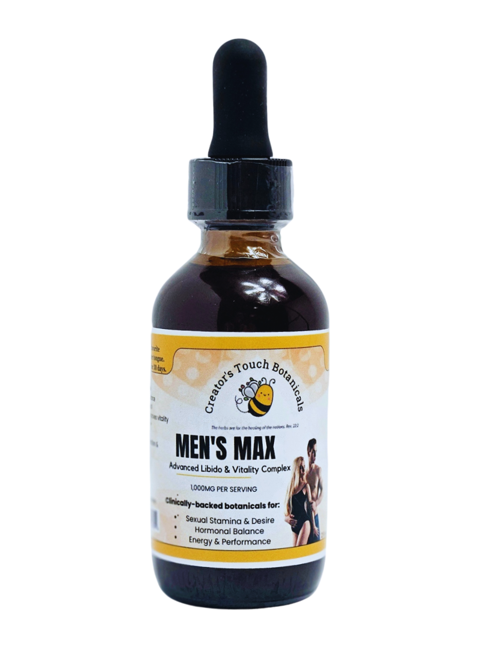 Men's Max Tincture, Libido support, Stamina, Testosterone boost, 2 fl. oz