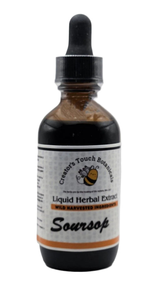 Soursop Tincture –| Graviola (Annona muricata) |  1 &  2 fl. oz.