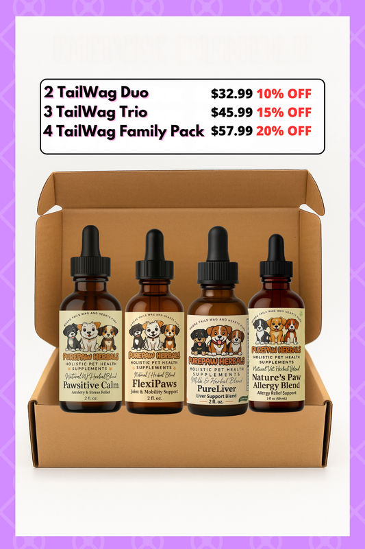 🐾 PurePaw Herbals TailWag Wellness Bundle – Natural Support for Dogs