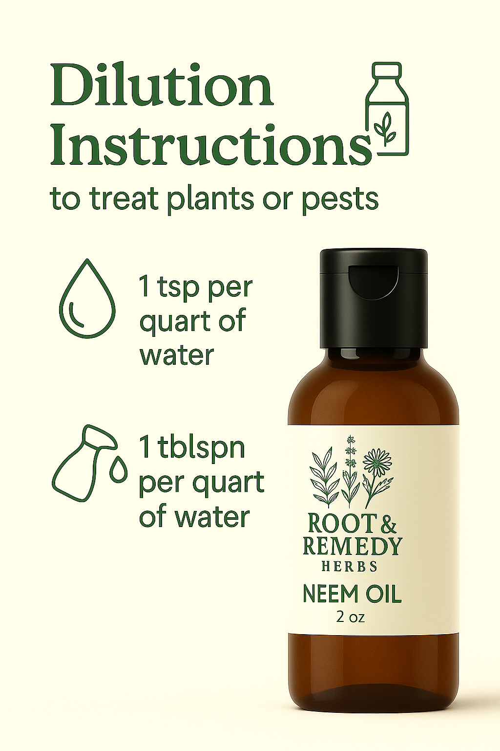 Neem Oil 2oz – Natural Skin & Scalp Support | Pure Herbal Carrier Oil