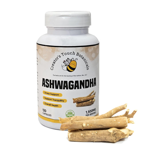 Creator's Touch Botanicals Ashwagandha Capsules, 1,500mg/ serv, 120 Count, 100% Pure, Non-GMO, Gluten Free