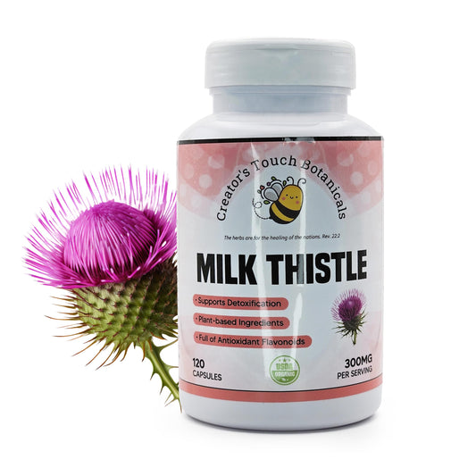 Creator's Touch Botanicals Milk Thistle, Dandelion Root & Artichoke Capsules – Liver Support & Detox Formula – 120 Veggie Capsules – Non-GMO, Gluten-Free, Herbal Supplement