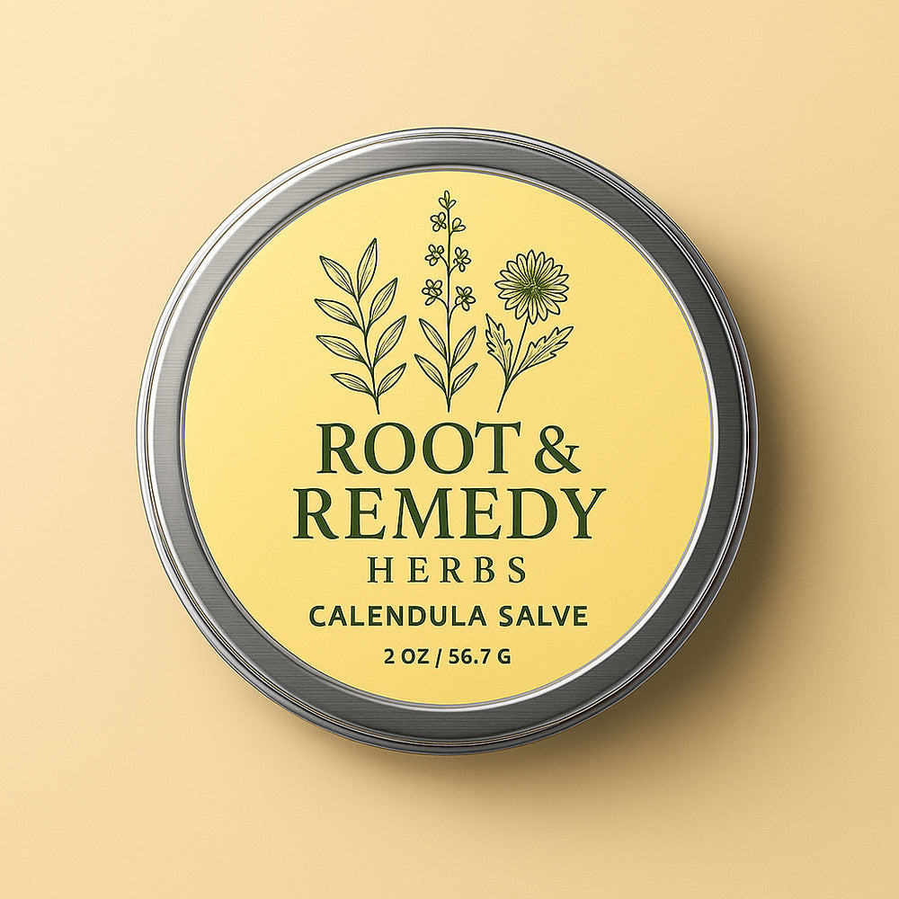 Calendula Salve Organic – Soothing Herbal Balm for Dry Skin, Minor Cuts, Cracked