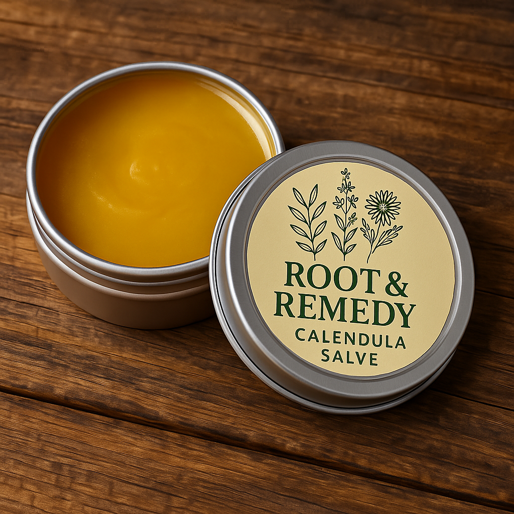 Calendula Salve Organic – Soothing Herbal Balm for Dry Skin, Minor Cuts, Cracked