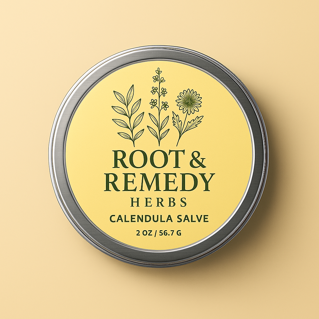 Calendula Salve Organic – Soothing Herbal Balm for Dry Skin, Minor Cuts, Cracked